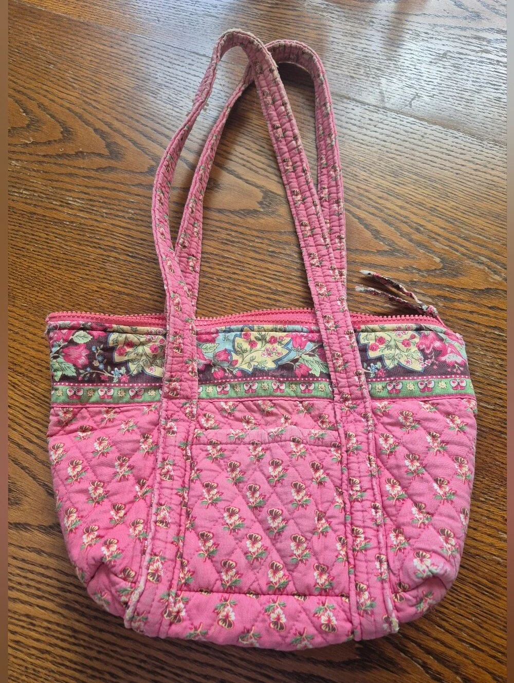 Vera Bradley Pink Pansy Shoulder Bag